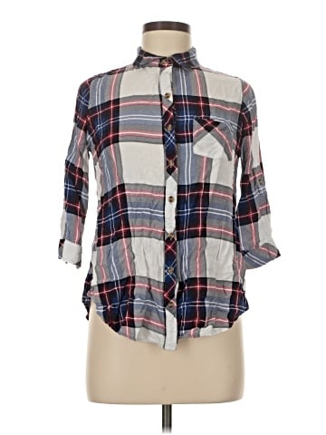 Bongo 3/4 Sleeve Button-Down Shirt (view 1)