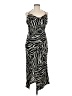 AaKaa 100% Polyester Animal Print Black Cocktail Dress Size M - photo 1