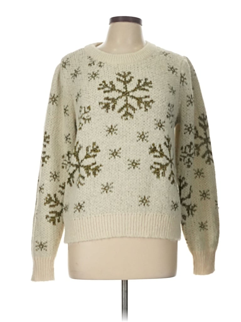 Pre-owned Vero Moda Pullover Sweater In White