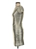 Alice + Olivia Metallic Silver Cocktail Dress Size 0 - photo 5