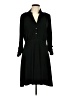 NY Collection Solid Black Casual Dress Size L - photo 1