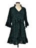 Unbranded 100% Polyester Polka Dots Teal Casual Dress Size S - photo 1