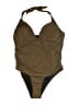 Unbranded Houndstooth Brown One Piece Swimsuit Size 3X - photo 1