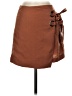 JOA 100% Polyester Solid Brown Casual Skirt Size S - photo 1