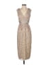 Mac Duggal 100% Polyester Tan Gray Cocktail Dress Size 2 - photo 1