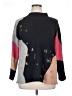 Nic + Zoe Color Block Black Pullover Sweater Size XL - photo 1