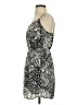 Aqua 100% Polyester Paisley Silver Cocktail Dress Size XS - photo 5