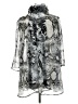 Jaipur 100% Polyester Animal Print Silver 3/4 Sleeve Blouse Size L - photo 2