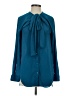 Atlein Collective 100% Polyester Teal Long Sleeve Blouse Size 4 - photo 1