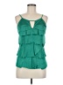 BCBGMAXAZRIA 100% Polyester Green Sleeveless Blouse Size 6 - photo 1