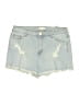 Forever 21 Plus Blue Denim Shorts Size 12 - photo 1