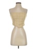 Free People Plaid Yellow Sleeveless Top Size 2 - photo 1