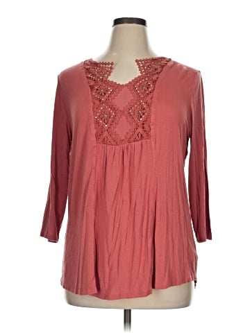 One World 3/4 Sleeve Blouse (view 1)