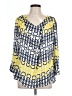 Studio JPR 100% Polyester Yellow 3/4 Sleeve Blouse Size L - photo 1