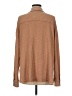 Illa Illa Houndstooth Brown Long Sleeve Button-Down Shirt Size M - photo 2