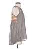 Unbranded 100% Polyester Silver Sleeveless Blouse Size XS - photo 4