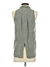Bella Dahl Gray Green Sleeveless Button-Down Shirt Size XS - photo 2