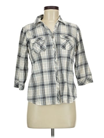 SONOMA life + style 3/4 Sleeve Button-Down Shirt (view 1)