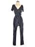Express Stripes Blue Jumpsuit Size XS - photo 1