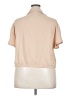 Pink Dot 100% Polyester Tan Short Sleeve Blouse Size 2X - photo 2