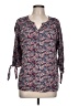 Krazy Kat 100% Rayon Blue 3/4 Sleeve Blouse Size L - photo 1