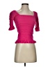 Adam Lippes Pink Short Sleeve Top Size XS - photo 1