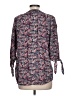 Krazy Kat 100% Rayon Blue 3/4 Sleeve Blouse Size L - photo 2