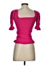 Adam Lippes Pink Short Sleeve Top Size XS - photo 2