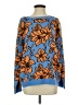 BaeVely 100% Acrylic Floral Blue Pullover Sweater Size XS - photo 1
