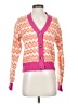 On 34th 100% Polyester Argyle Aztec Or Tribal Print Multi Color Pink Cardigan Size XS - photo 1
