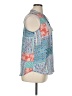 Cure 100% Polyester Blue Sleeveless Blouse Size XL - photo 4