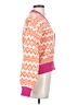 On 34th 100% Polyester Argyle Aztec Or Tribal Print Multi Color Pink Cardigan Size XS - photo 4