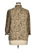Unbranded Animal Print Tan 3/4 Sleeve Blouse Size XL (estimated) - photo 1