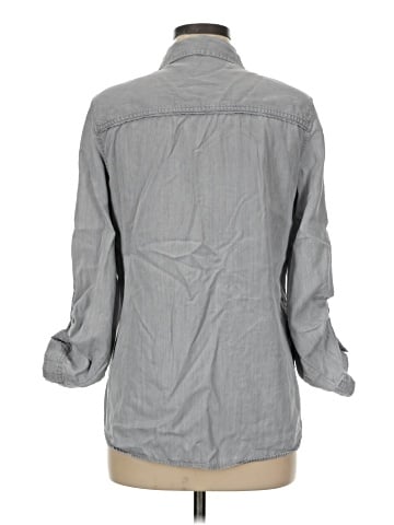 Zara Basic 3/4 Sleeve Button-Down Shirt (view 2)