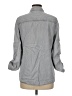 Zara Basic Stripes Gray 3/4 Sleeve Button-Down Shirt Size M - photo 2