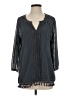 Nic + Zoe 100% Polyester Gray 3/4 Sleeve Blouse Size S - photo 1