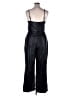 BCBGeneration 100% Polyurethane Metallic Black Jumpsuit Size XL - photo 2