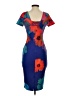FELICITY & COCO Print Blue Cocktail Dress Size S - photo 2