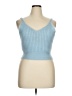 ELOQUII 100% Polyester Blue Sleeveless Top Size 14 - 16 Plus - photo 1