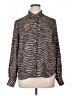 Joie 100% Polyester Animal Print Brown Long Sleeve Blouse Size XL - photo 1