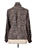 Joie 100% Polyester Animal Print Brown Long Sleeve Blouse Size XL - photo 2