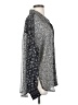 ACOA collection 100% Polyester Animal Print Gray Silver Long Sleeve Blouse Size S - photo 4