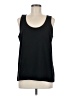 Brass 100% Polyester Black Sleeveless Top Size M - photo 1