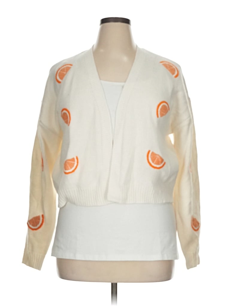 Pre-owned No Comment Sweater Vest In White