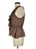 Madison Marcus 100% Silk Brown Sleeveless Silk Top Size XS - photo 5