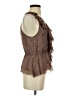 Madison Marcus 100% Silk Brown Sleeveless Silk Top Size XS - photo 4