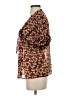 Cotélac 100% Polyester Brown Short Sleeve Blouse Size Sm (1) - photo 5