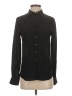 Joe Fresh Polka Dots Black Long Sleeve Button-Down Shirt Size XS - photo 1