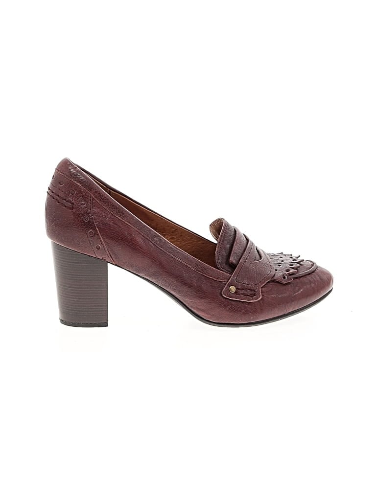 Pre-owned Clarks Heels In Burgundy