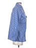 Notations Stripes Blue Long Sleeve Blouse Size S - photo 4